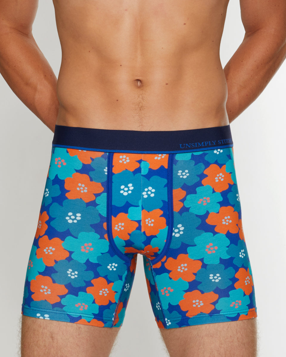 Unsimply Stitched Floral Futures Boxer Brief Unsimply Stitched Floral Futures Boxer Brief Blue-orange