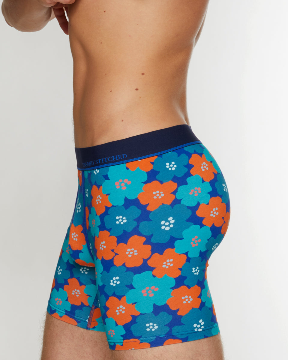 Unsimply Stitched Floral Futures Boxer Brief Unsimply Stitched Floral Futures Boxer Brief Blue-orange
