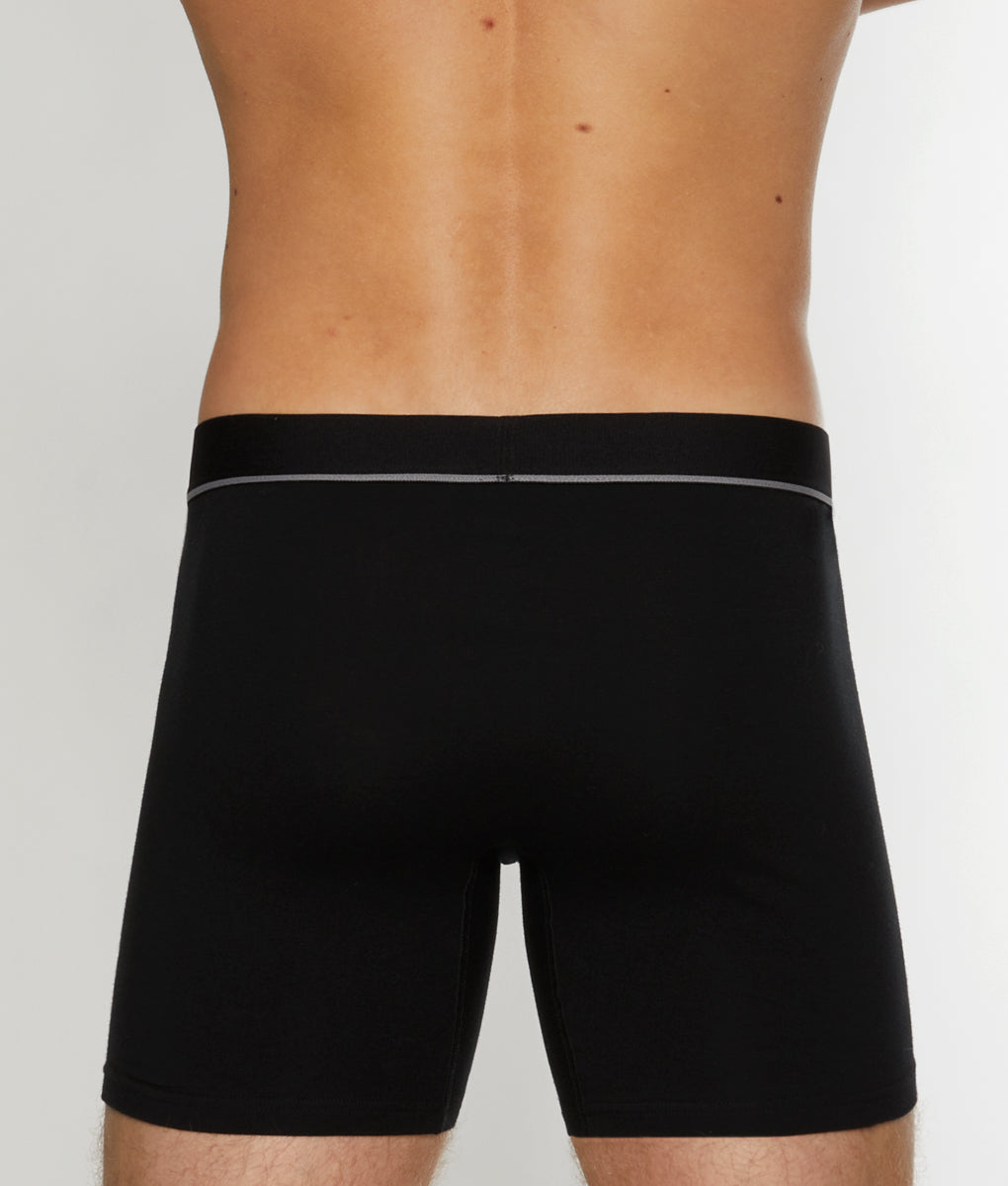 Unsimply Stitched Black Boxer Brief Unsimply Stitched Black Boxer Brief Black-grey-stripe