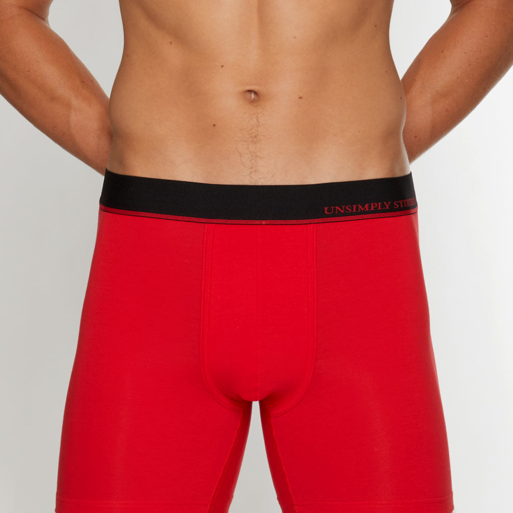 Unsimply Stitched Solid Boxer Brief Unsimply Stitched Solid Boxer Brief Red