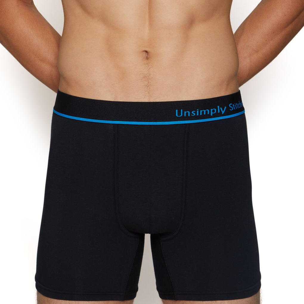 Unsimply Stitched Solid Boxer Brief Unsimply Stitched Solid Boxer Brief Black