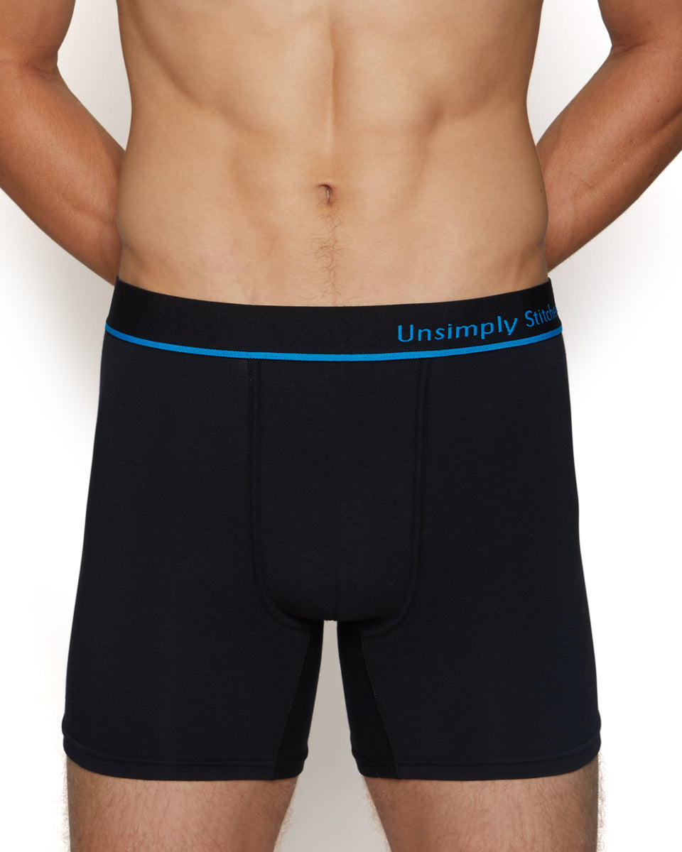 Unsimply Stitched Solid Boxer Brief Unsimply Stitched Solid Boxer Brief Black