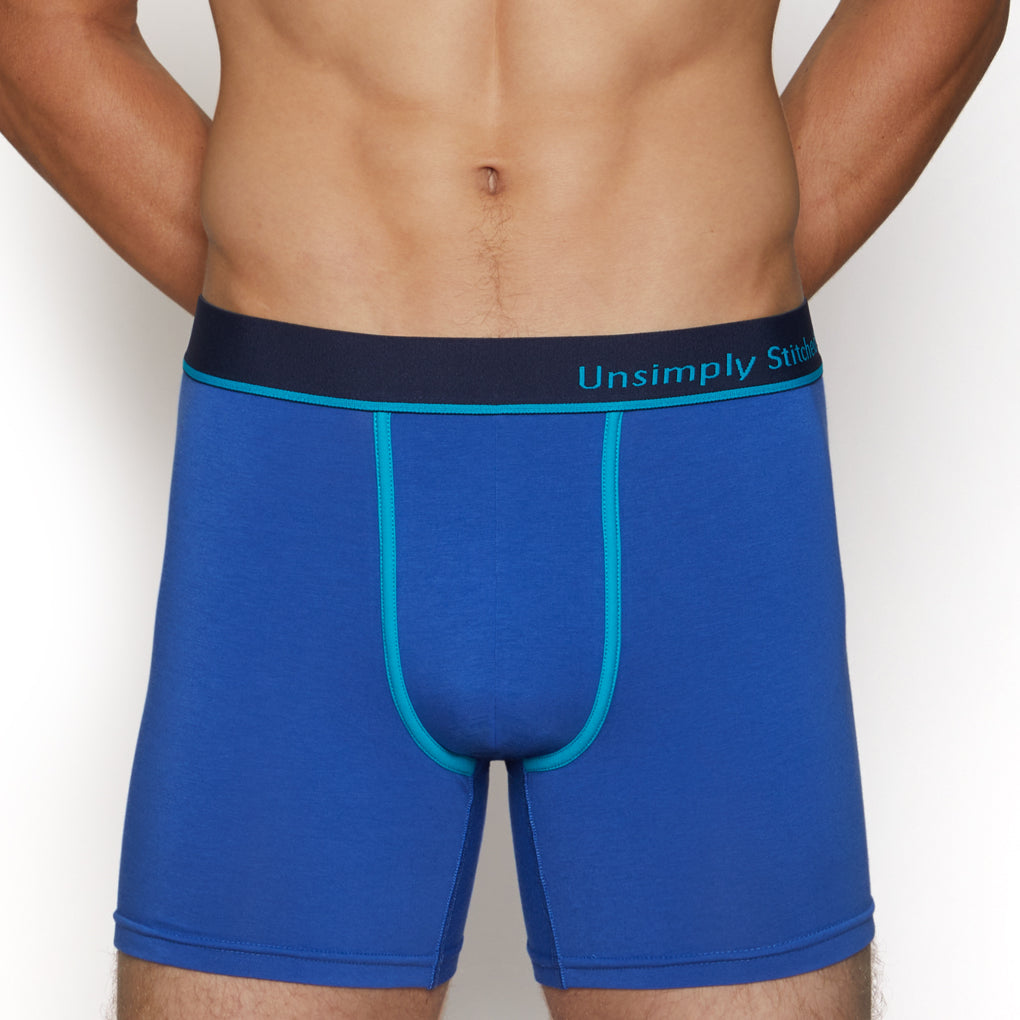 Unsimply Stitched Solid Boxer Brief Unsimply Stitched Solid Boxer Brief Surf-the-web-blue