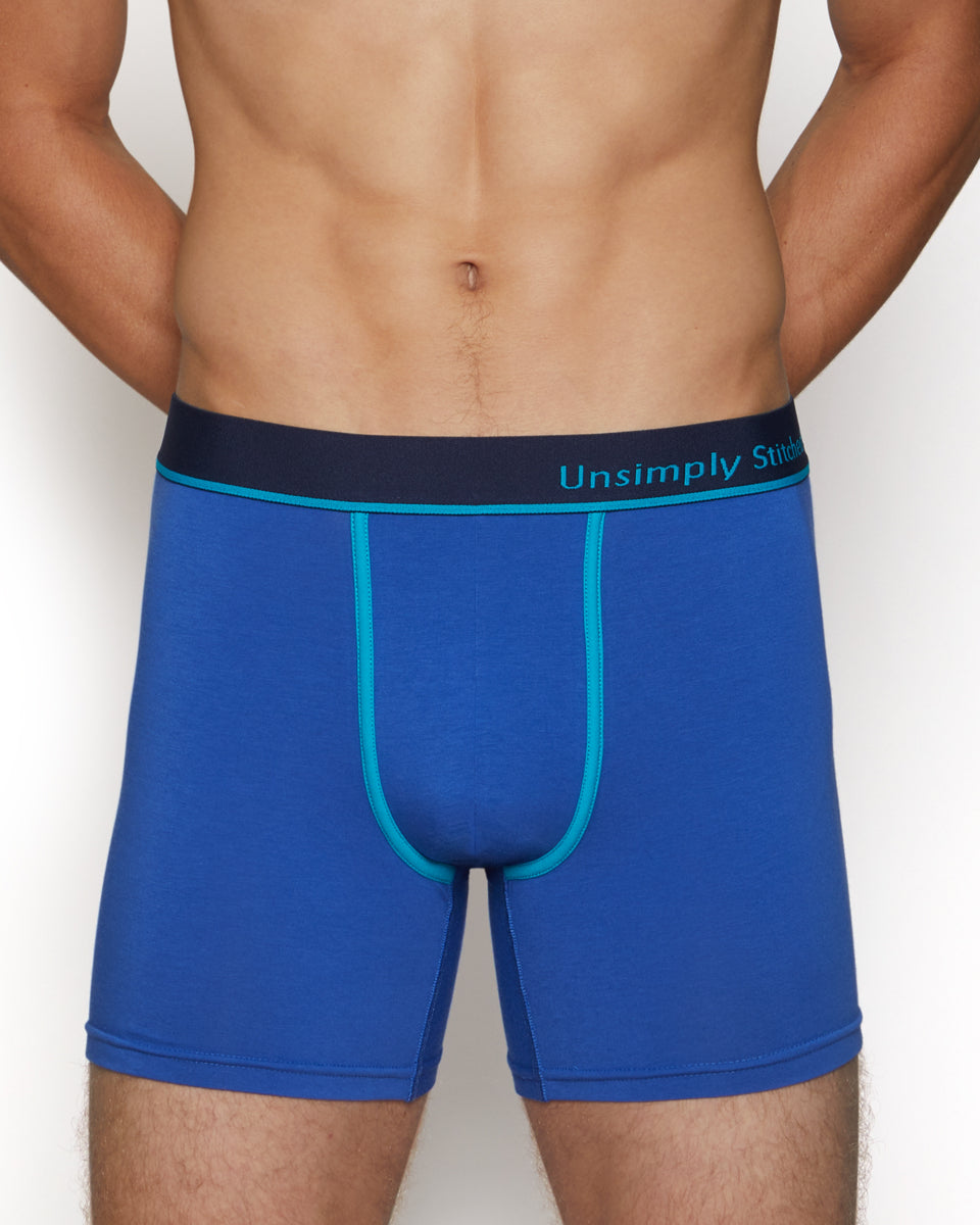 Unsimply Stitched Solid Boxer Brief Unsimply Stitched Solid Boxer Brief Surf-the-web-blue