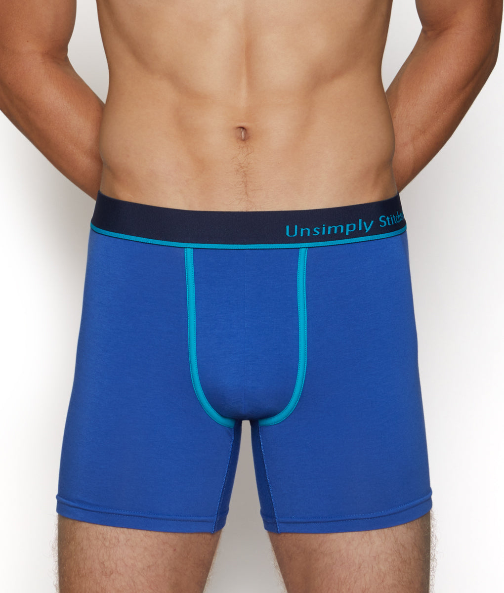 Unsimply Stitched Solid Boxer Brief Unsimply Stitched Solid Boxer Brief Surf-the-web-blue