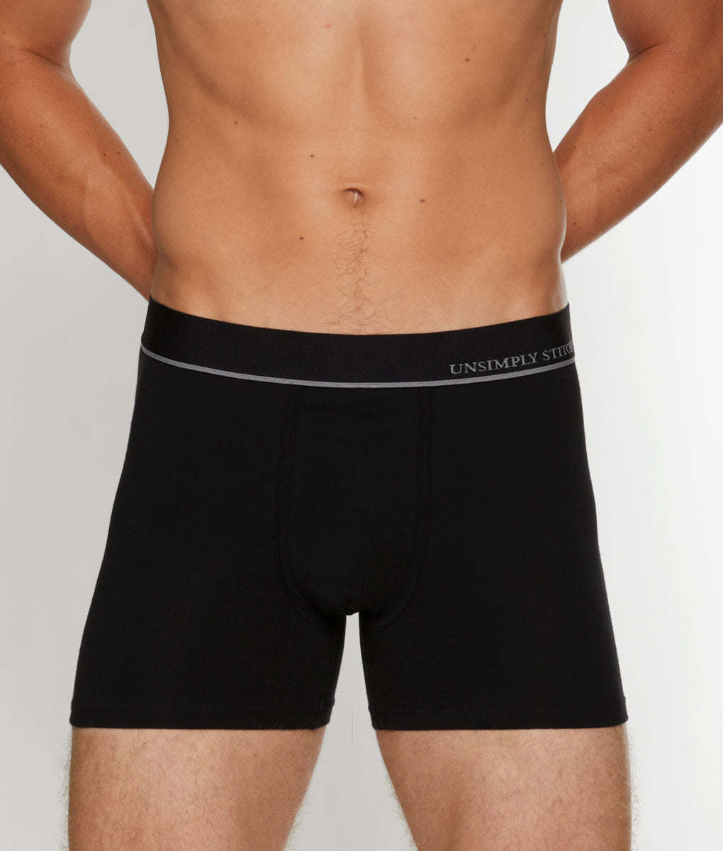 Unsimply Stitched Solid Trunk Unsimply Stitched Solid Trunk Black-grey-stripe