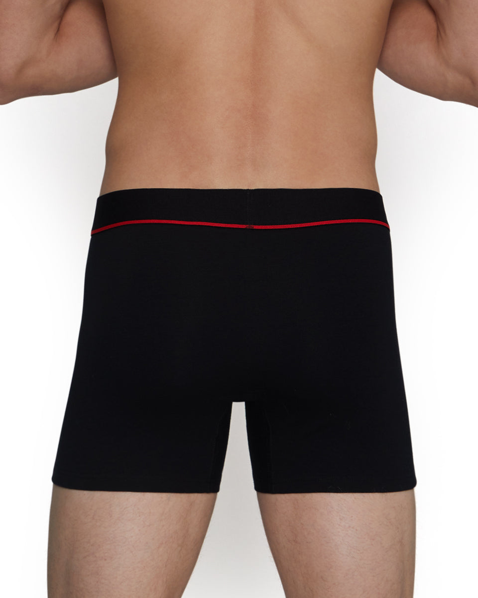 Unsimply Stitched Solid Trunk Unsimply Stitched Solid Trunk Black-red-stripe