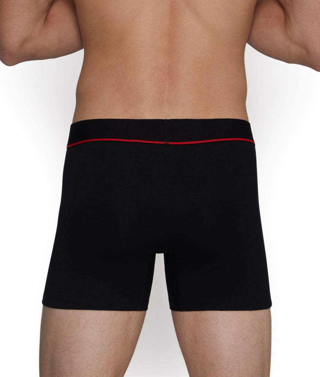 Unsimply Stitched Solid Trunk Unsimply Stitched Solid Trunk Black-red-stripe