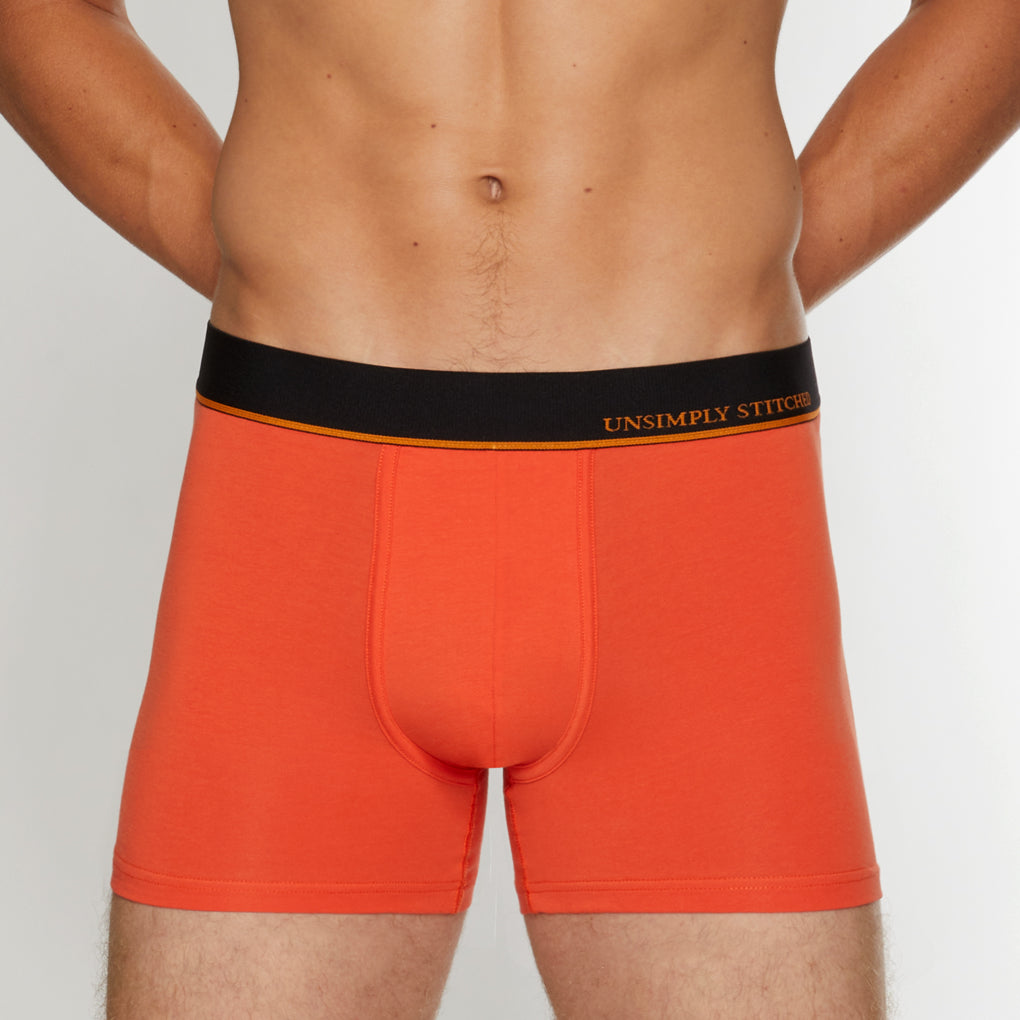 Unsimply Stitched Solid Trunk Unsimply Stitched Solid Trunk Orange