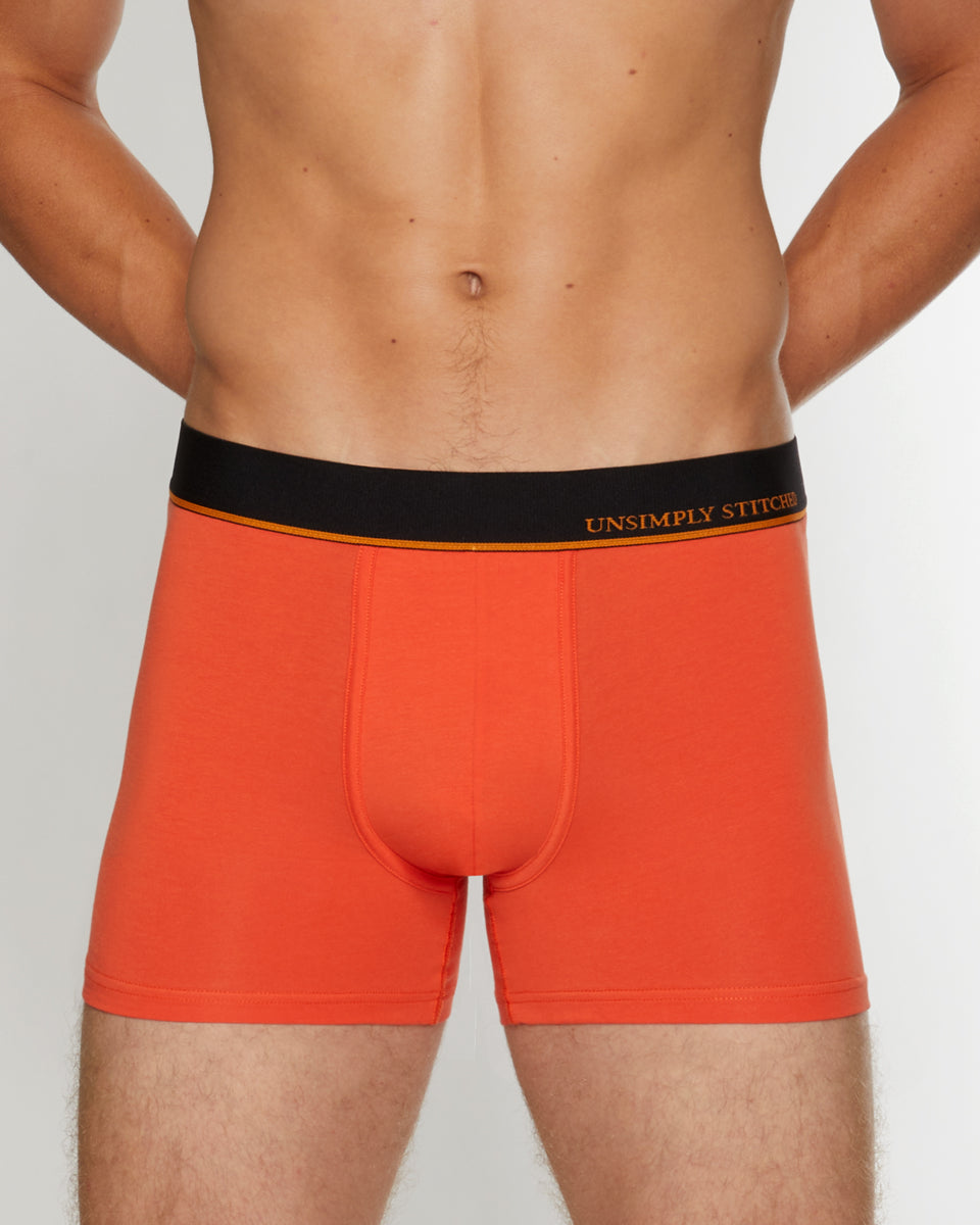 Unsimply Stitched Solid Trunk Unsimply Stitched Solid Trunk Orange