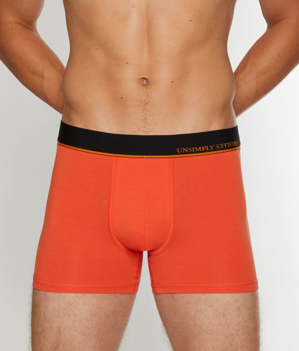 Unsimply Stitched Solid Trunk Unsimply Stitched Solid Trunk Orange