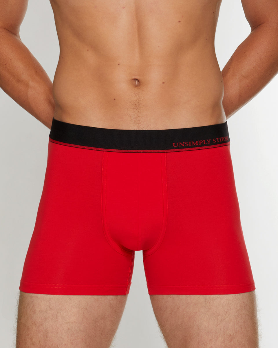 Unsimply Stitched Solid Trunk Unsimply Stitched Solid Trunk Red