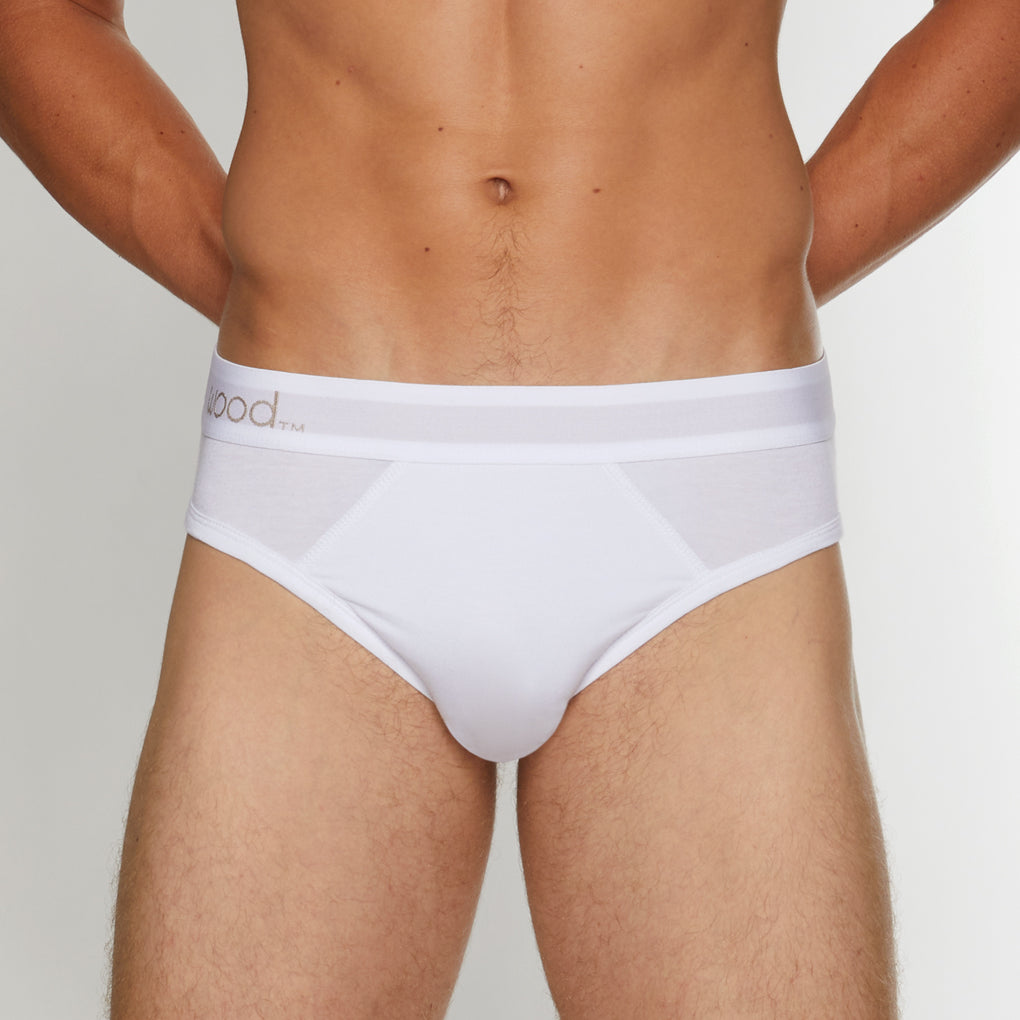Wood Hip Brief Wood Hip Brief White