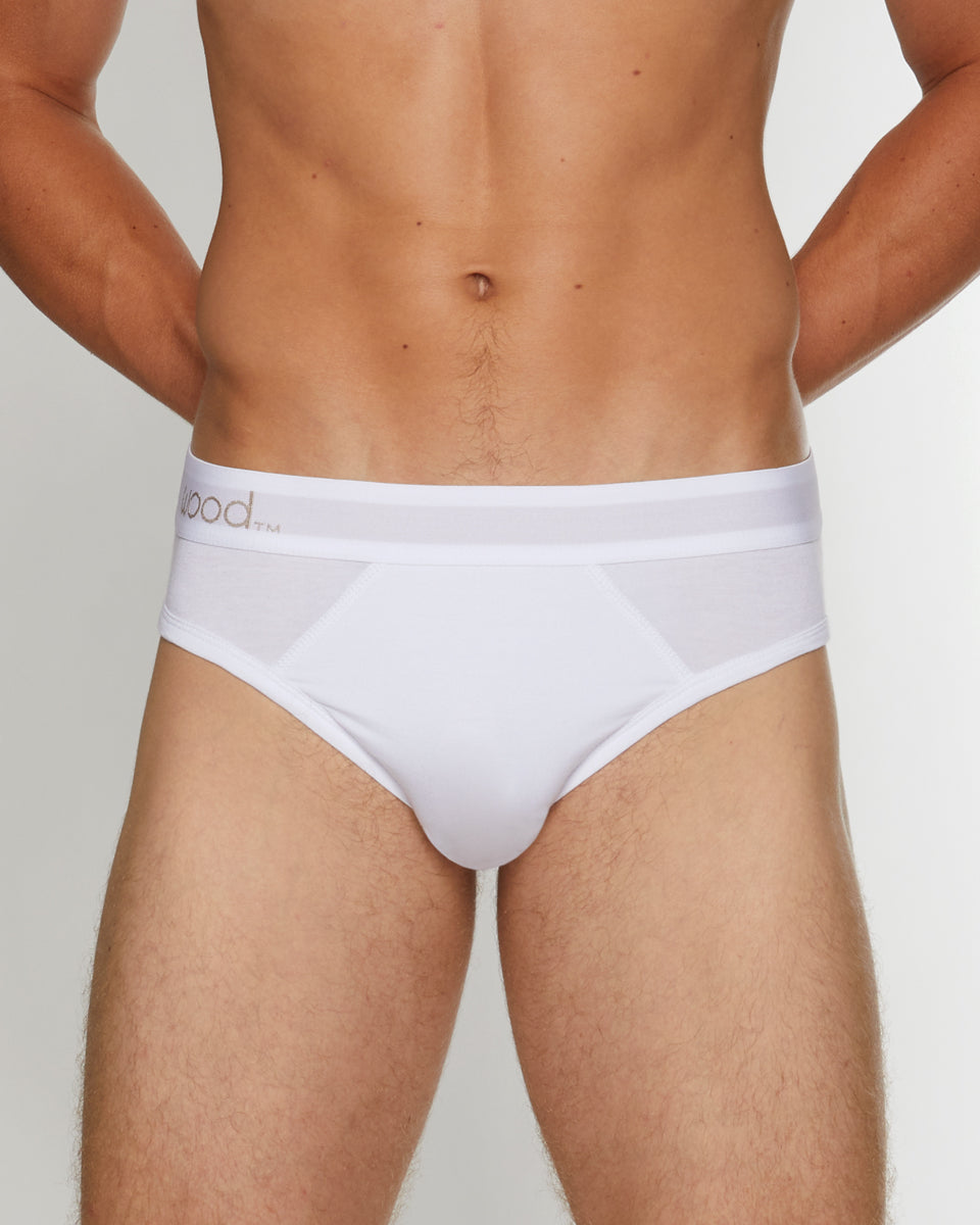 Wood Hip Brief Wood Hip Brief White