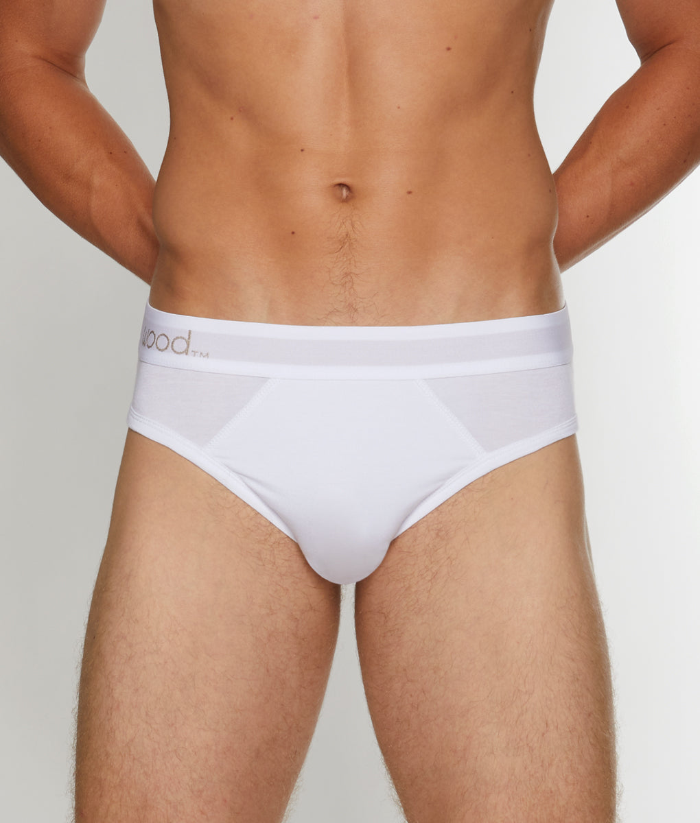 Wood Hip Brief Wood Hip Brief White