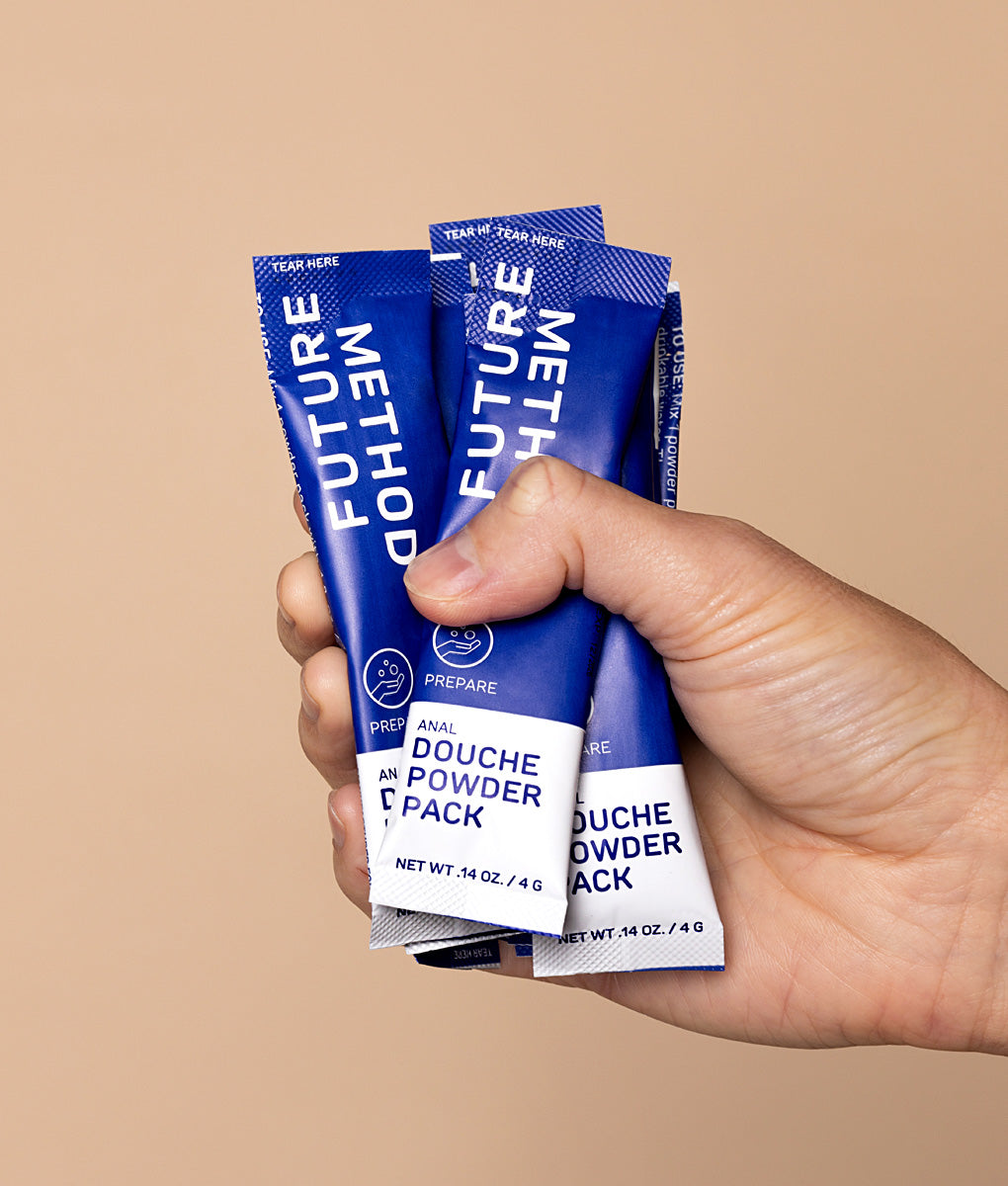Future Method Anal Douche Powder Packs — Dr. Evan Goldstein formulator credential and intimate health brand story