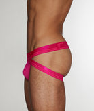 C-IN2 Super Bright Jockstrap Pat-pink