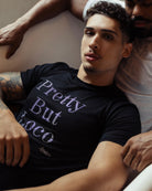 Etalon Crystal Pretty But Loco Tee raw crew neck body-forming fit