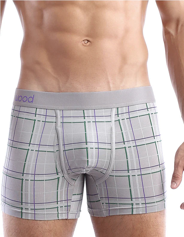 Wood Boxer Brief Charcoal Grey
