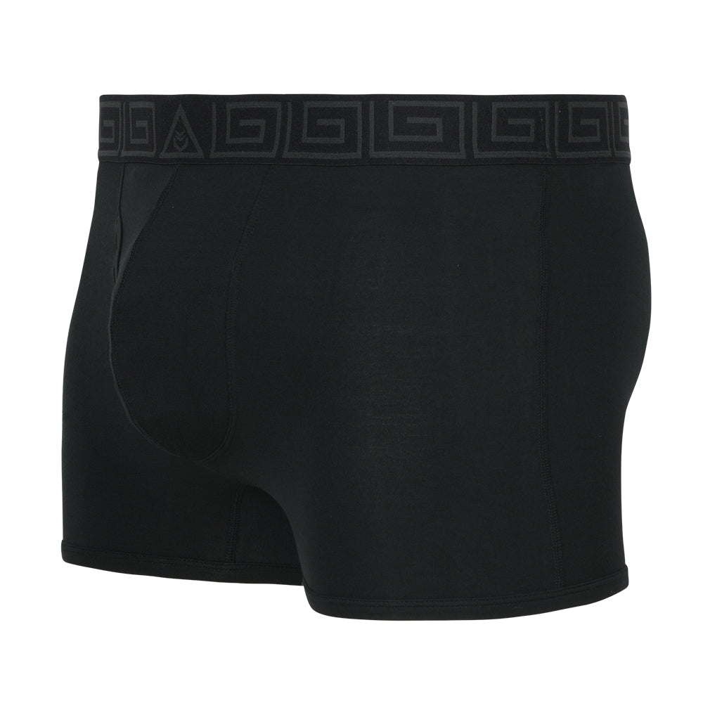Underwear Expert - Looking like the sexiest lump of coal in these sleek,  black boxer briefs from #UnderwearExpert
