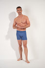 HOM HO1 Long Boxer Brief Jeans Blue