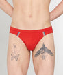 HOM Nautical Cup Swim Mini Brief Red
