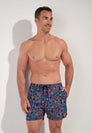 HOM Trapani Beach Boxer Navy Print