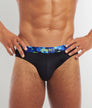 2(X)IST Sliq Brief 2(X)IST Sliq Brief Black-beauty-w-ghost-flower-waistband