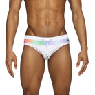 Parke & Ronen Luminous White Meridian Bikini - mens swim briefs front view