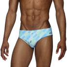 Parke & Ronen Azure Twilo Meridian Bikini - mens swim briefs front view