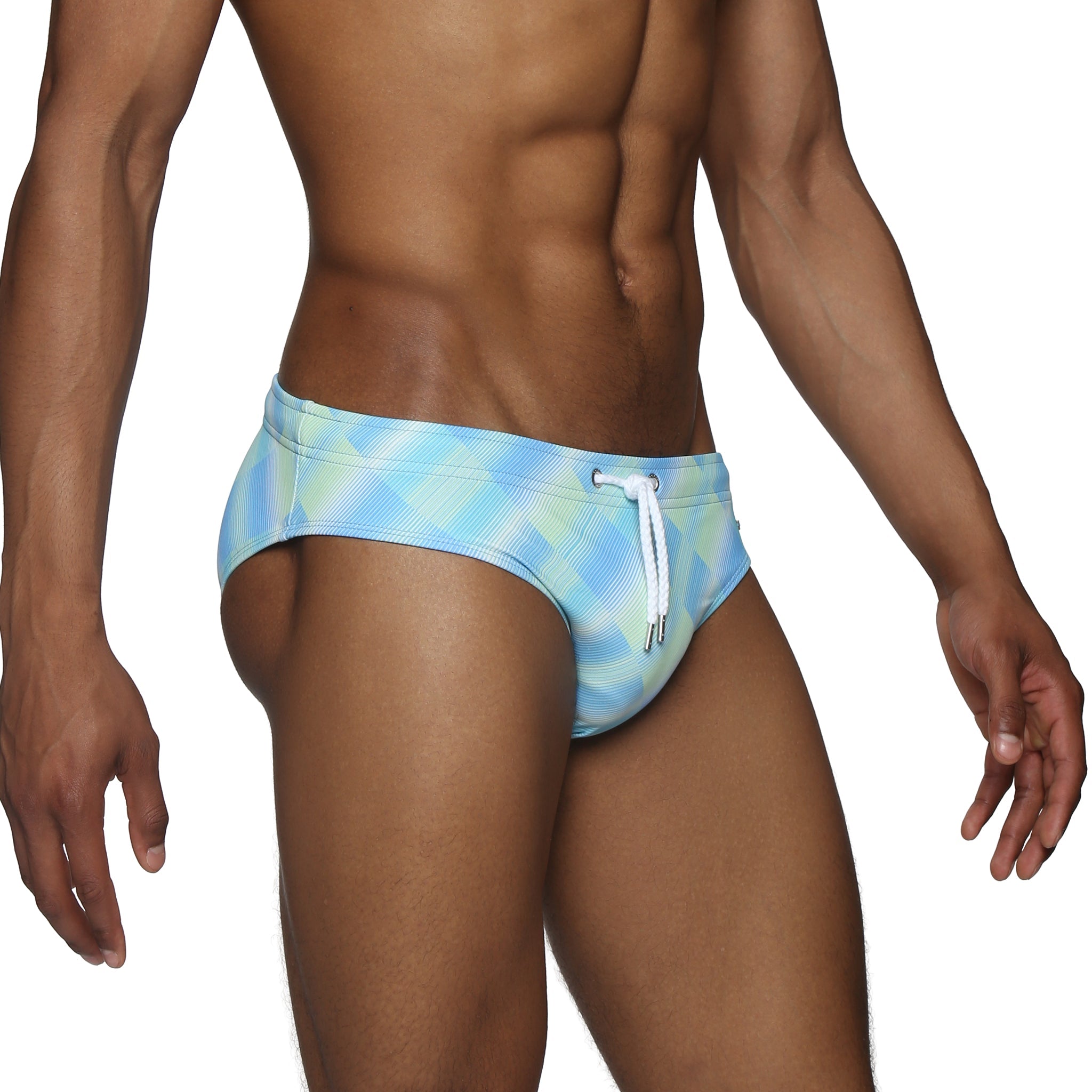 Parke & Ronen Azure Twilo Meridian Bikini - mens swim briefs back view