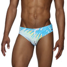 Parke & Ronen Azure Praia Meridian Bikini - mens swim briefs front view