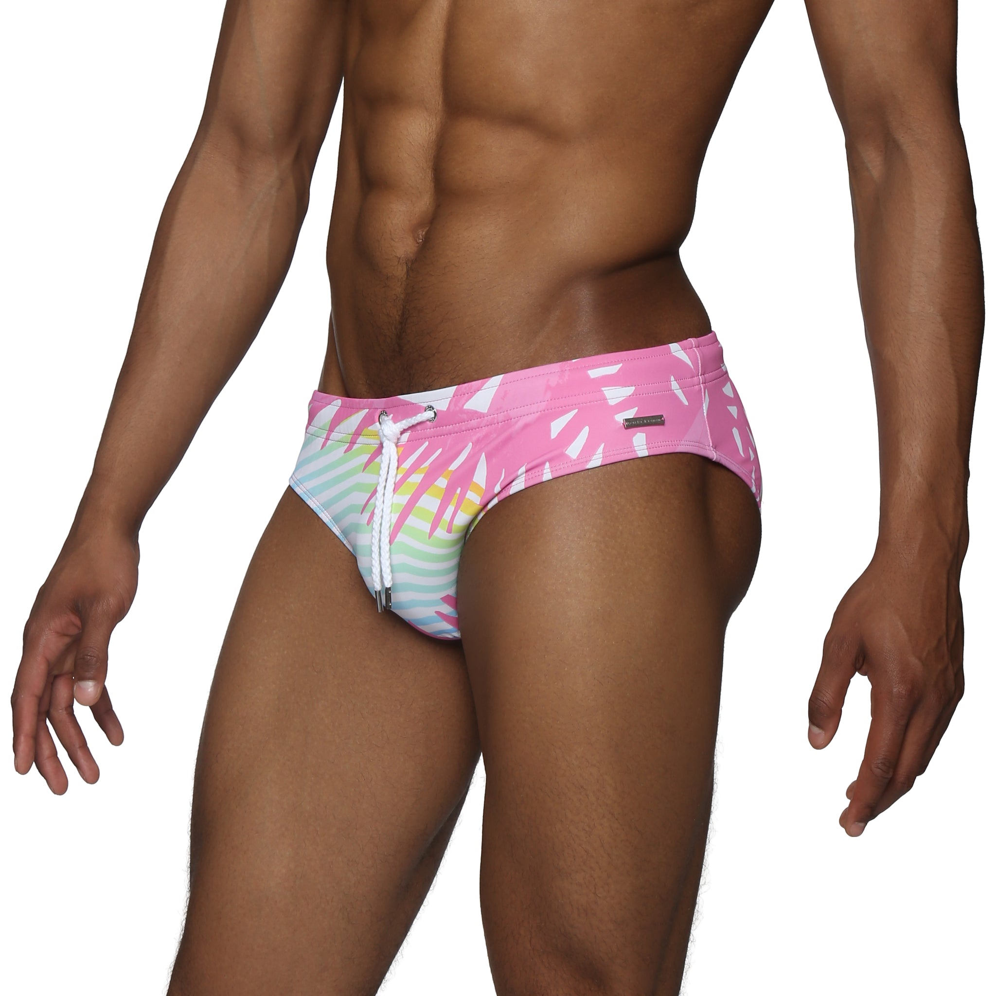 Parke & Ronen Candy Praia Meridian Bikini - mens swim briefs side view