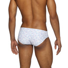 Parke & Ronen Lilac Havana Leaf Meridian Bikini - mens swim briefs back view