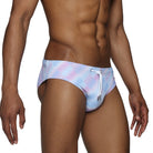 Parke & Ronen Lavender Twilo Meridian Bikini - mens swim brief side profile