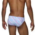 Parke & Ronen Lavender Twilo Meridian Bikini - mens swim brief pouch and waistband detail