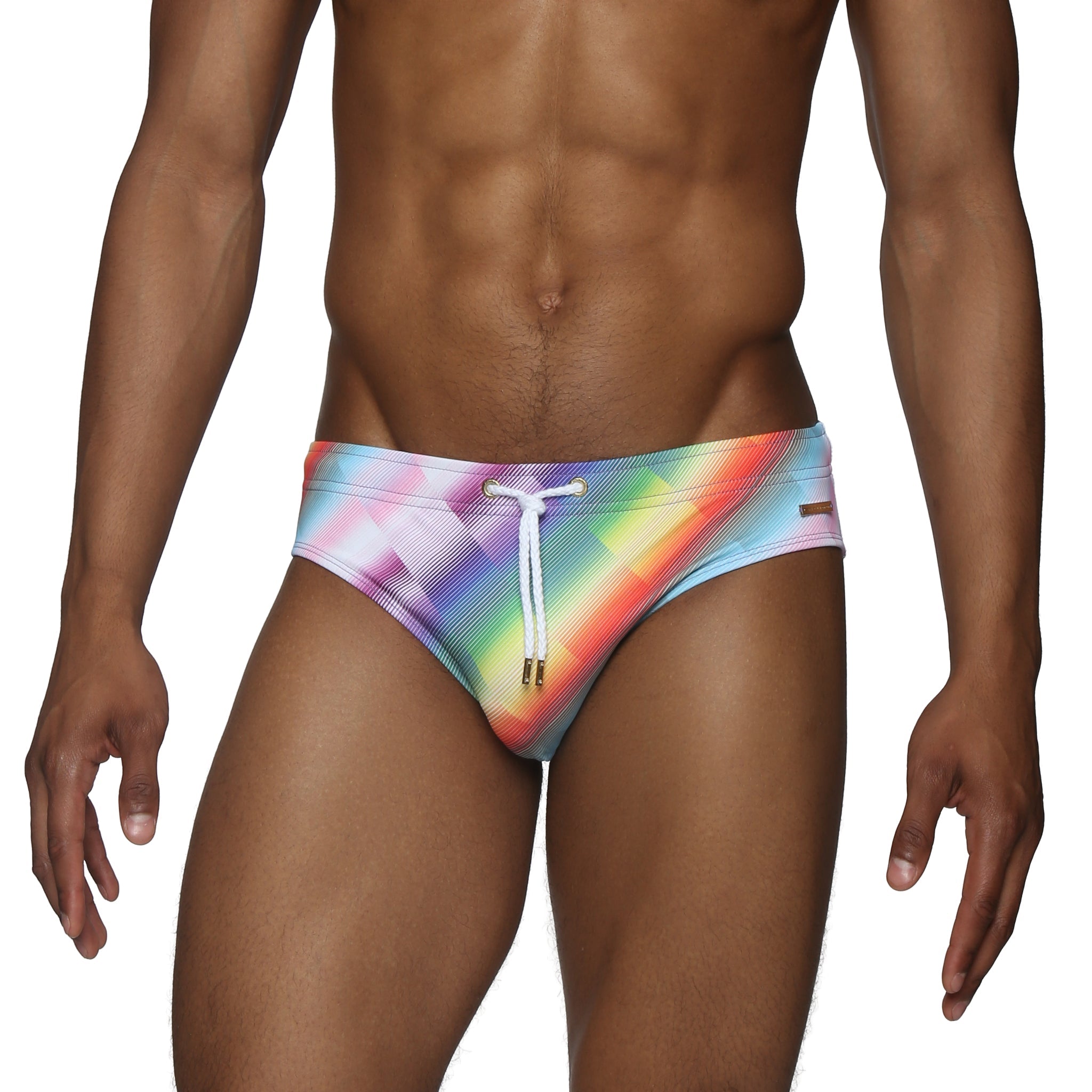 Parke & Ronen Paradise Twilo Meridian Bikini - mens swim briefs front view