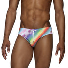 Parke & Ronen Paradise Twilo Meridian Bikini - mens swim briefs front view