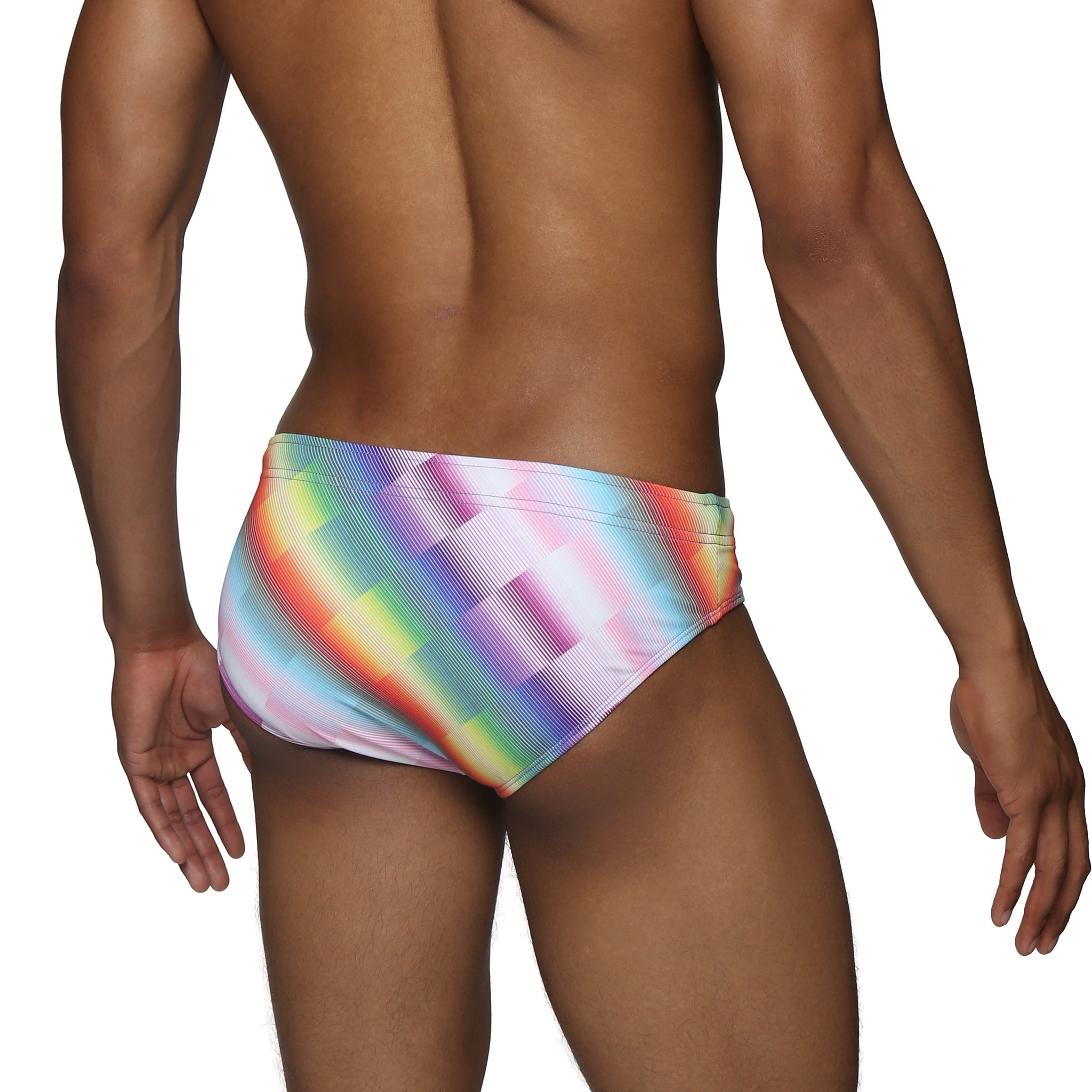 Parke & Ronen Paradise Twilo Meridian Bikini - mens swim briefs back view