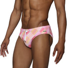 Parke & Ronen Sunset Twilo Meridian Bikini - mens swim briefs side view