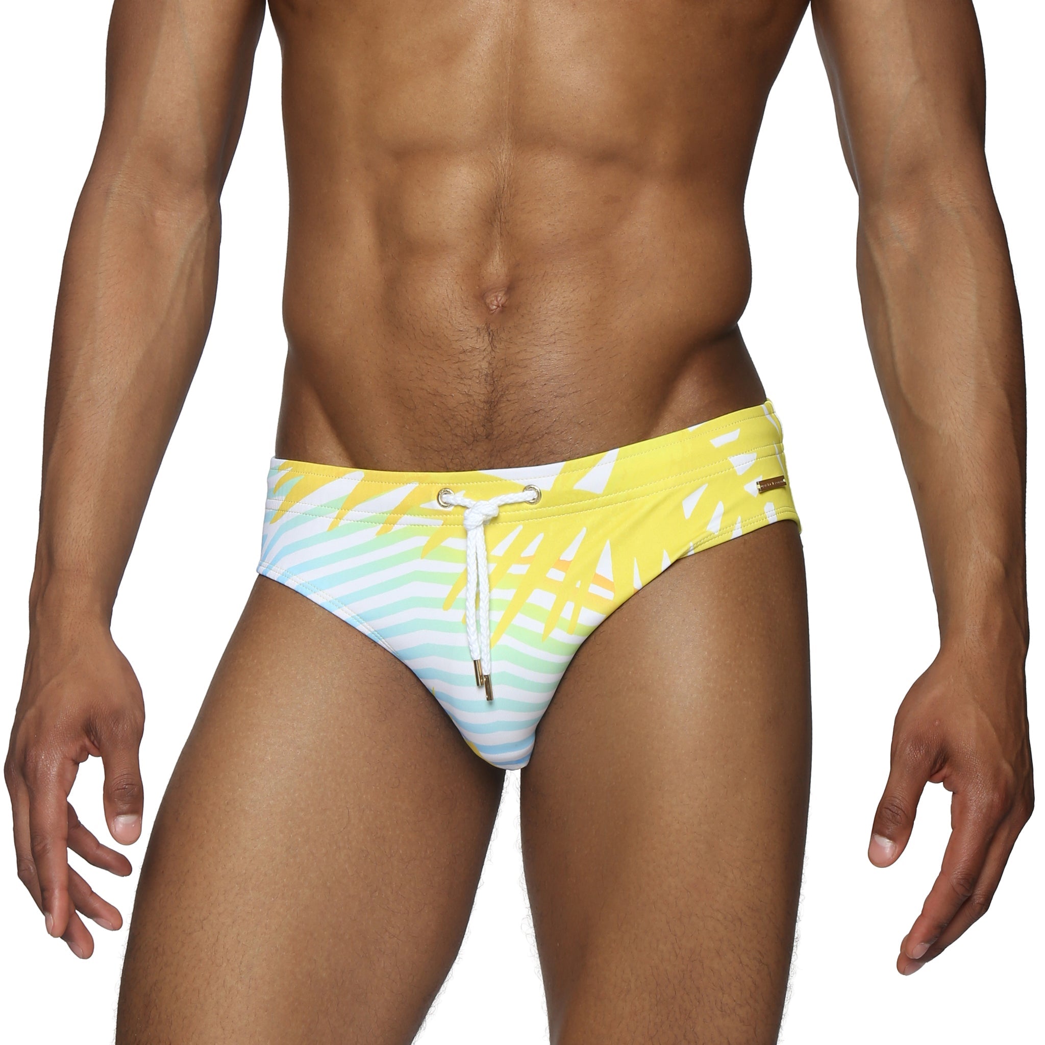 Parke & Ronen Sun Praia Meridian Bikini - mens swim briefs front view