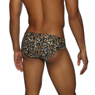 Parke & Ronen Jaguar Gold Meridian Bikini - mens swim briefs back view