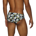 Parke & Ronen Tiger Lily Black Meridian Bikini - mens swim briefs back view