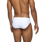 Parke & Ronen White Meridian Bikini - mens swim briefs back view