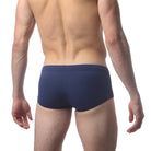 Parke & Ronen Navy Corcovado Swim Brief - men's square-cut swim brief in navy, back view