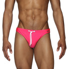 Parke & Ronen Electric Fuchsia Blade Bikini - mens swim briefs front view