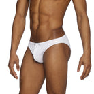 Parke & Ronen White Blade Bikini - mens swim briefs side view
