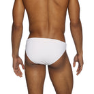 Parke & Ronen White Blade Bikini - mens swim briefs back view