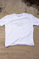 Etalon by Steve Canar Crystal Cash Only Tee product flat lay
