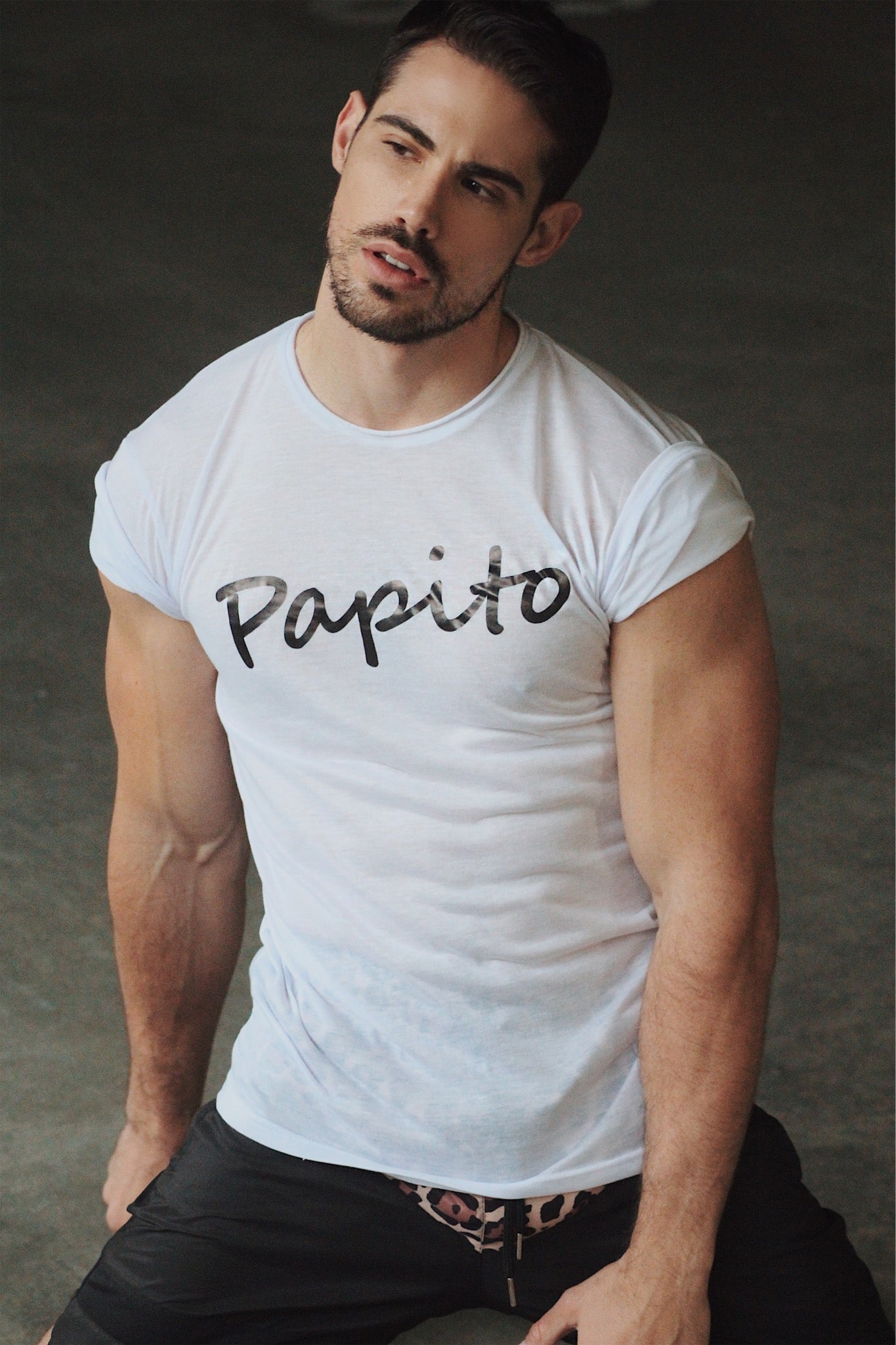 Etalon Papito Premium Tee - men's graphic tee body-forming fit, front view